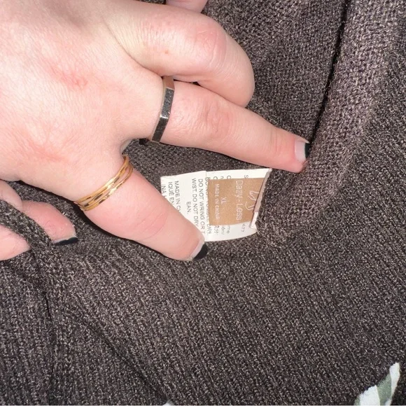 Dazy-Less Drop Shoulder Belted Cardigan,Long Sleeve Tops - Picture 5 of 6